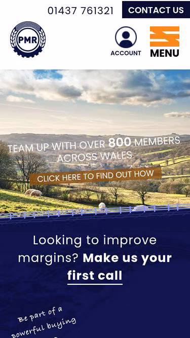 Screenshot of pmr.org.uk