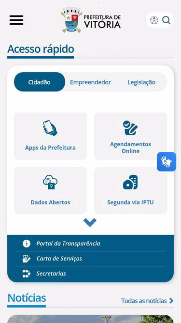 Screenshot of pmv.app.br