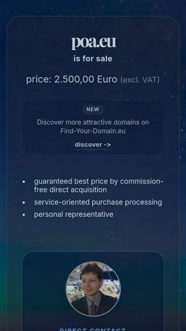Screenshot of poa.eu