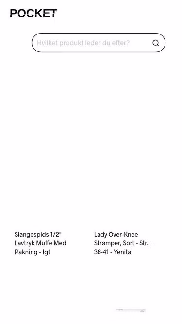 Screenshot of pocket.dk