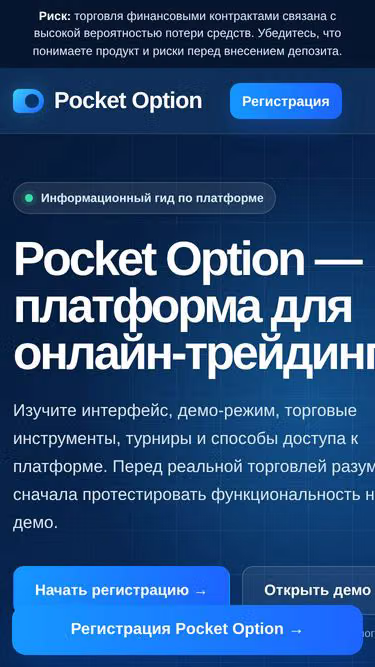 Screenshot of pocketoption.website
