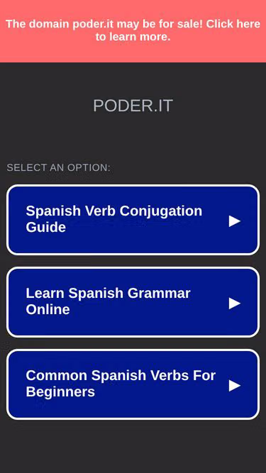 Screenshot of poder.it