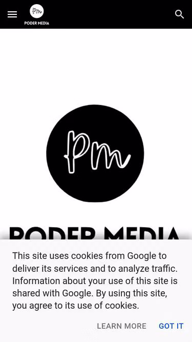 Screenshot of poder.media