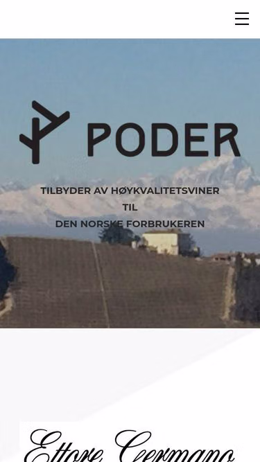 Screenshot of poder.no