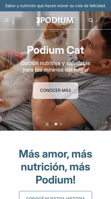 Screenshot of podium.com.bo