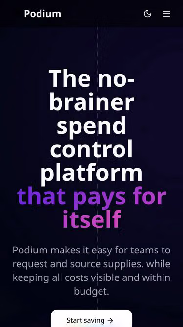 Screenshot of podium.ke
