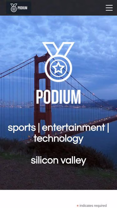 Screenshot of podium.vc