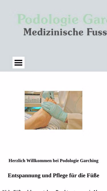 Screenshot of podologie.bayern