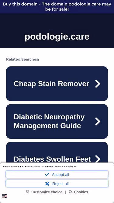 Screenshot of podologie.care