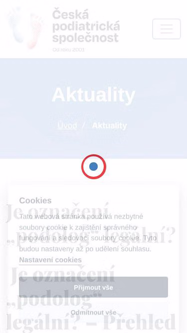 Screenshot of podologie.cz