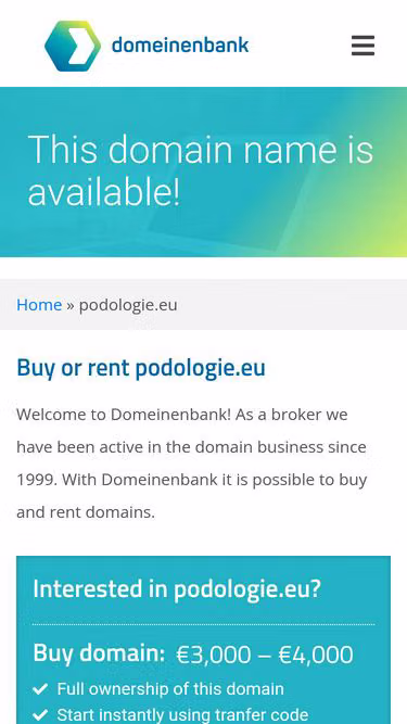 Screenshot of podologie.eu