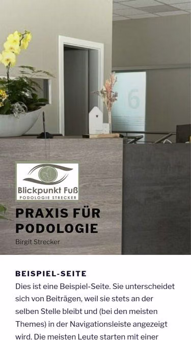 Screenshot of podologie.tel