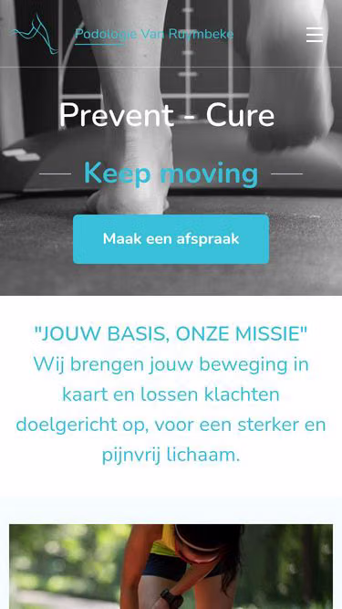 Screenshot of podologie.vlaanderen