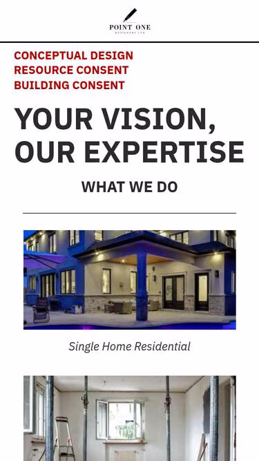 Screenshot of pointone.co.nz