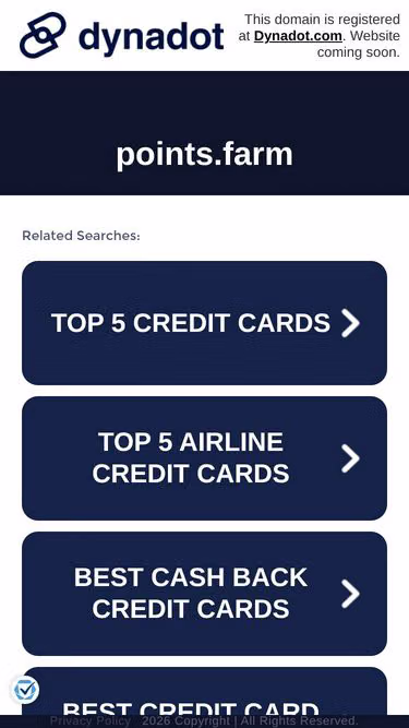 Screenshot of points.farm