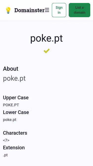 Screenshot of poke.pt