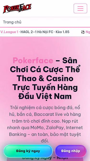 Screenshot of pokerface.bio