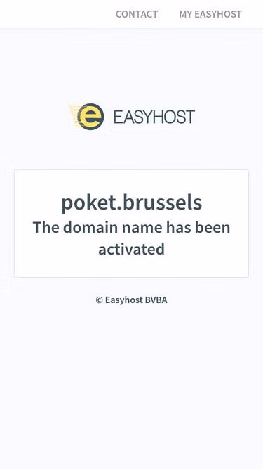 Screenshot of poket.brussels