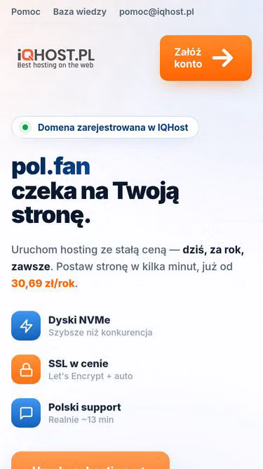 Screenshot of pol.fan