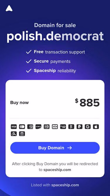 Screenshot of polish.democrat