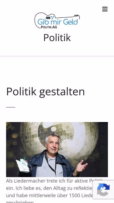 Screenshot of politik.ag