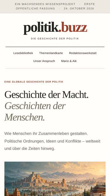 Screenshot of politik.buzz