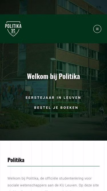 Screenshot of politika.be