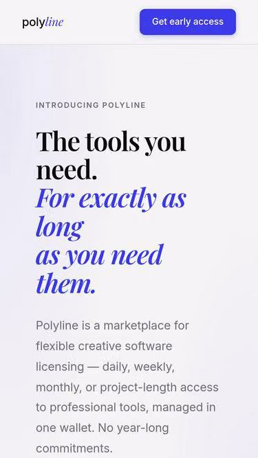 Screenshot of polyline.dev