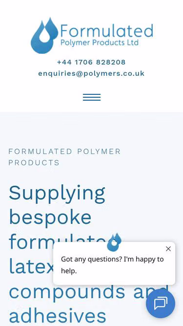 Screenshot of polymers.co.uk