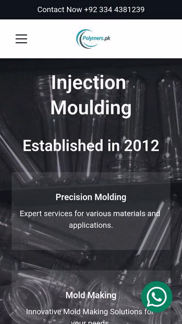 Screenshot of polymers.pk