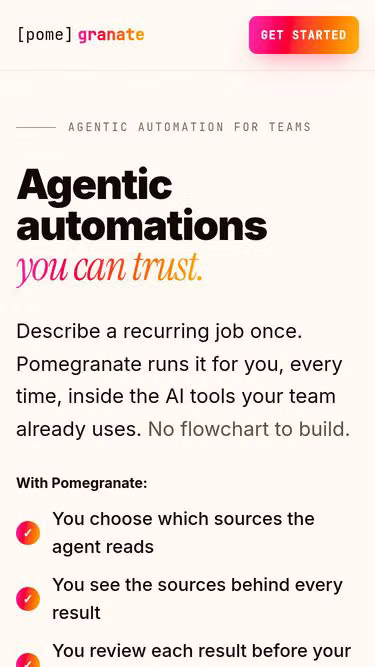 Screenshot of pomegranate.sh