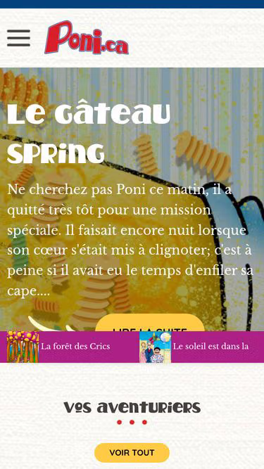 Screenshot of poni.ca