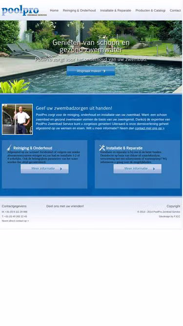 Screenshot of poolpro.nl