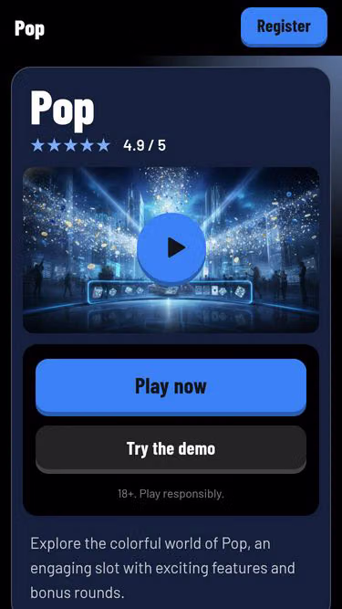 Screenshot of pop.coupons