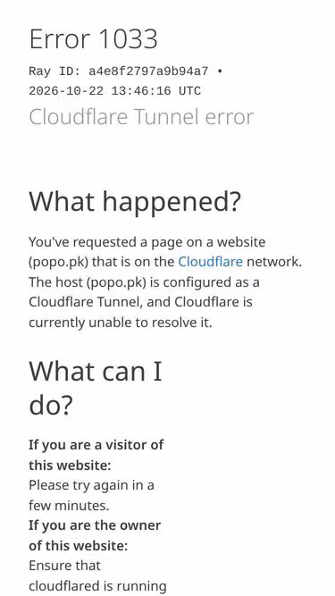 Screenshot of popo.pk