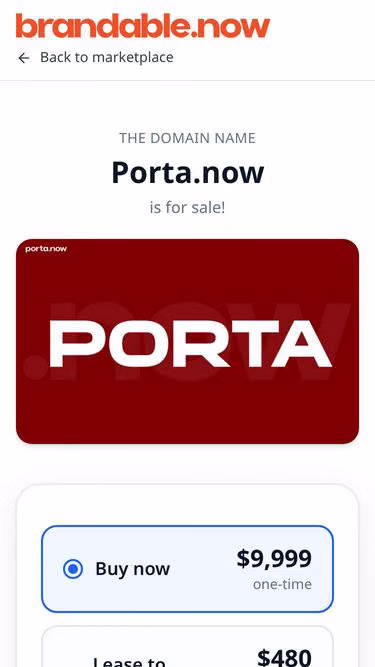 Screenshot of porta.now