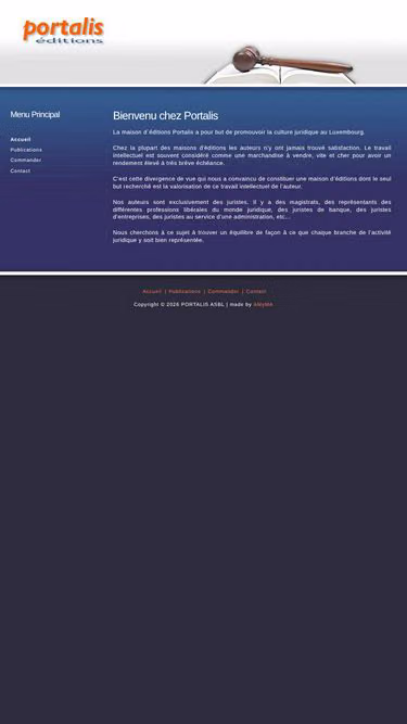 Screenshot of portalis.lu