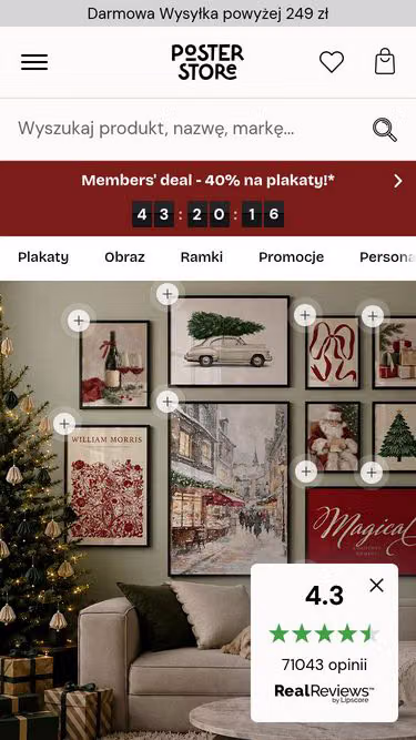 Screenshot of posterstore.pl