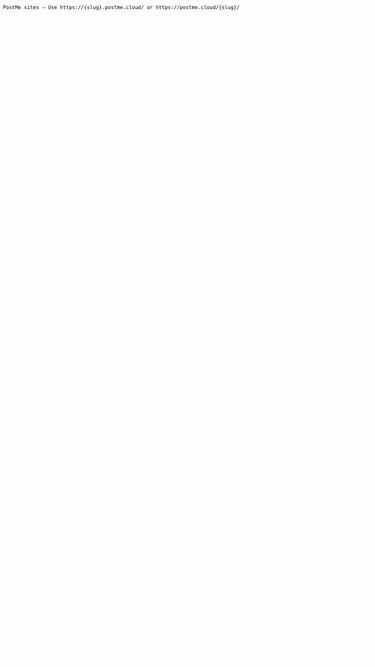 Screenshot of postme.cloud