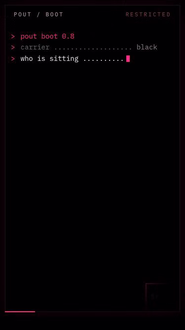Screenshot of pout.ing