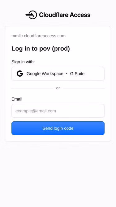 Screenshot of pov.ai