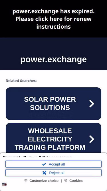 Screenshot of power.exchange