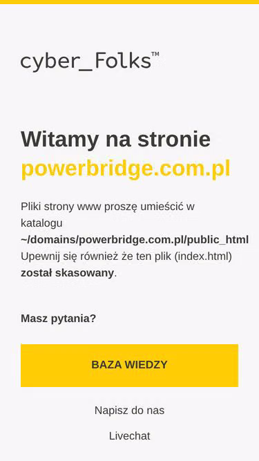 Screenshot of powerbridge.com.pl