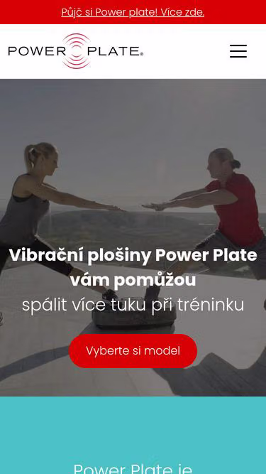 Screenshot of powerplate.cz