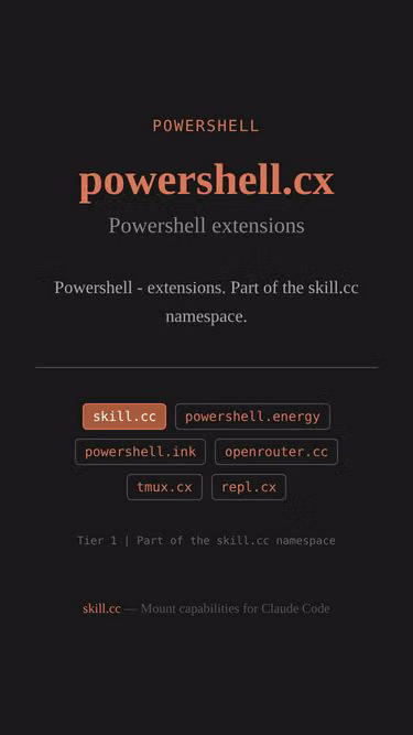Screenshot of powershell.cx