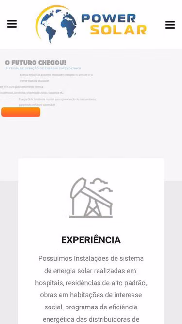 Screenshot of powersolar.com.br