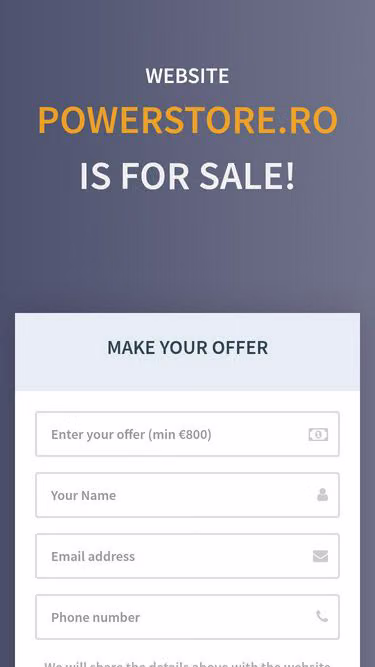 Screenshot of powerstore.ro