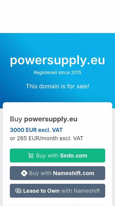 Screenshot of powersupply.eu