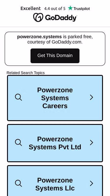Screenshot of powerzone.systems