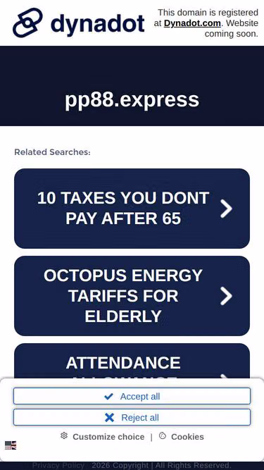 Screenshot of pp88.express